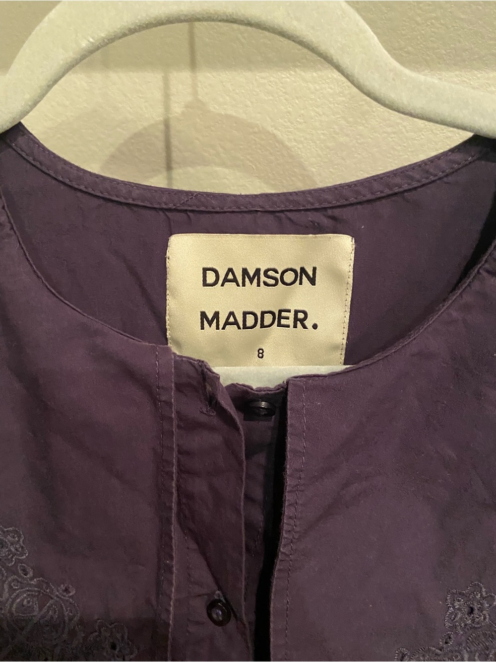 Damson Madder Minnie Mimi Dress Navy - Picture 4 of 6